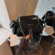 Amy Rabbit Women's Bag 2026 Spring Chain Crossbody Versatile Diamond Check Design Shoulder Bag Textured Commuting Backpack