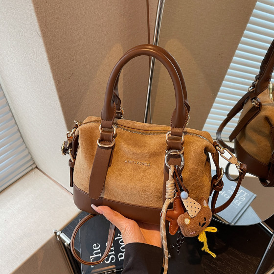 Amy Rabbit women's bag 2026 new daily commuting fashion retro trendy style color matching design hand-held crossbody bag