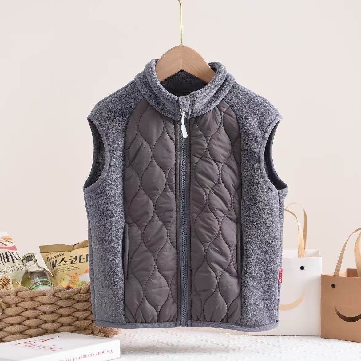 儿童马甲秋冬款男童保暖丝棉背心幼儿园宝宝柔软打底轻薄夹棉坎肩,淘宝优惠券,粉丝福利购,淘宝优惠卷