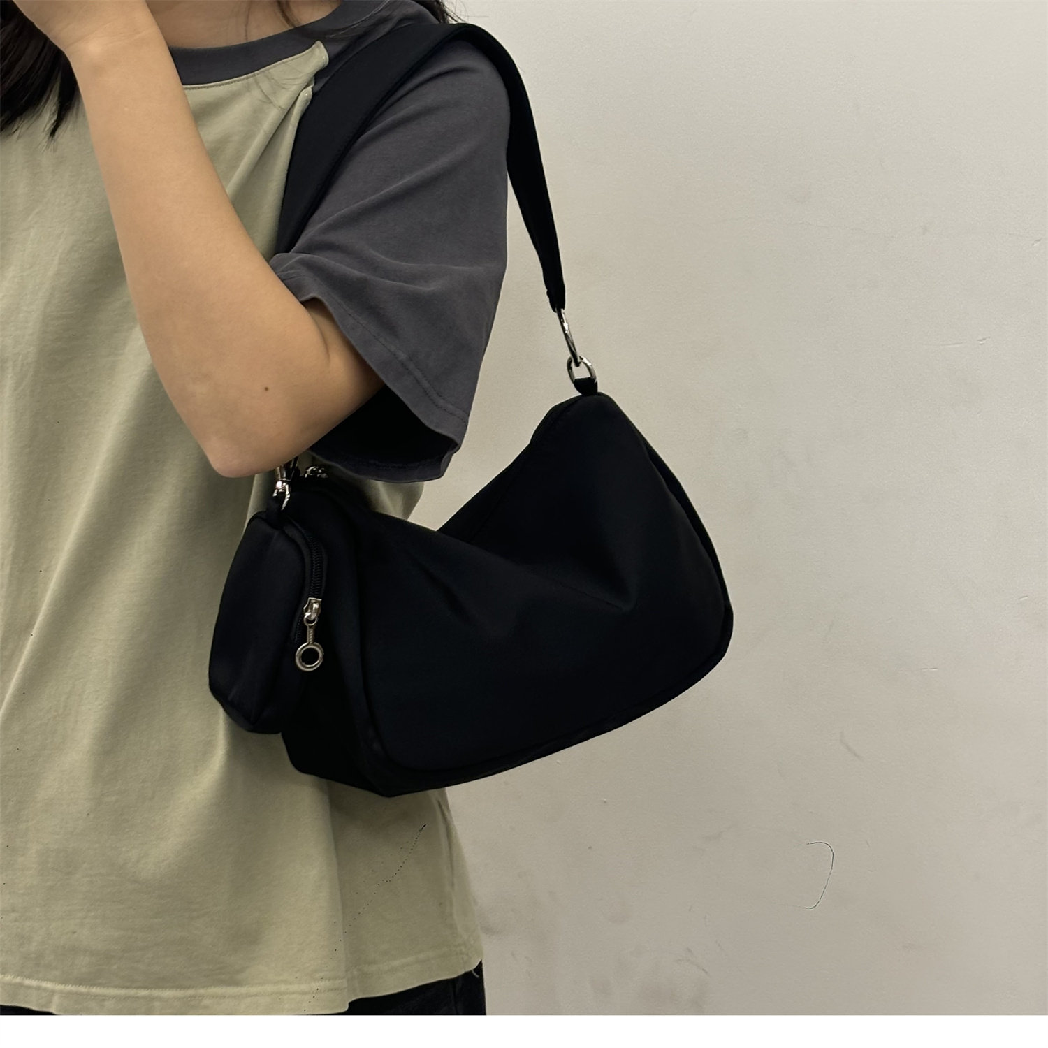 多巴胺dopamine包包休闲腋下包尼龙布斜挎包健身旅行包逛街通勤包