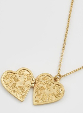 英国手工可放照片挂坠盒燕子项链