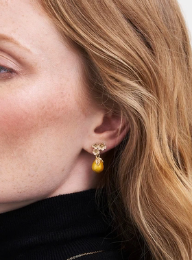 英国代购Fable英格兰梨耳环英式