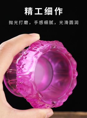 家用佛前琉璃莲花酥油灯座佛堂