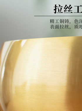 光面铜颂钵佛音碗静心瑜伽铜颂钵