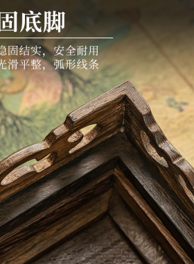 鸡翅木高腰底座花瓶装饰摆件客厅