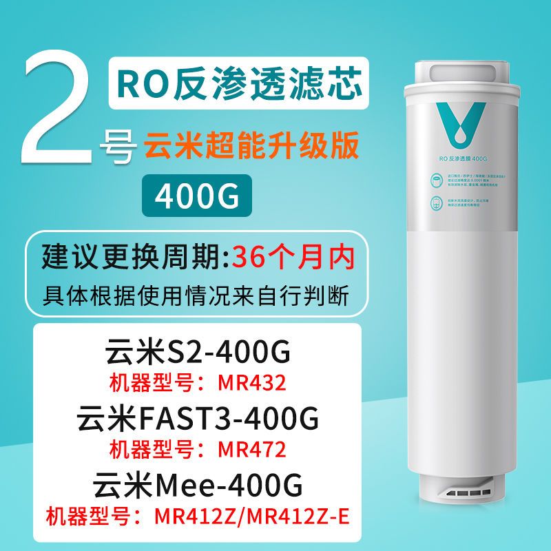 云米净水器滤芯S2/Fast家用5in1复合通用平替1a/400G增强RO反渗透 - 图1