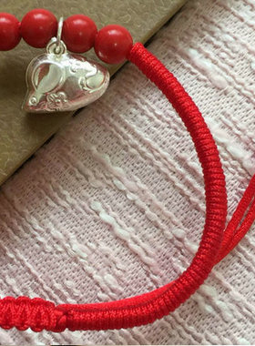 牛年属相纯银十二生肖手绳金刚结