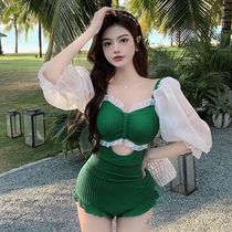 2022 New Pure Desire Wind Sexy Open-back Swimsuit Bubble Spa students can be a bikini skinny swimsuit