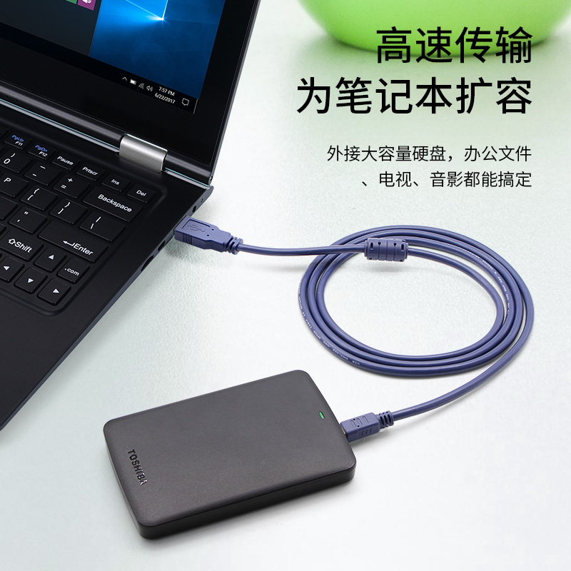 高速miniUSB T数据线5P双磁环屏蔽加粗优质1.5米3米行车记录仪电源线mp3收音机MP4车载充电器线导航老年机 - 图1