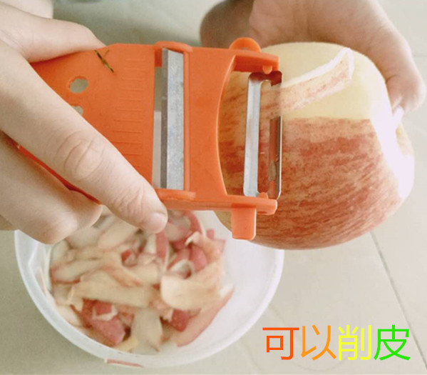 正品加厚多功能去皮器不锈钢削果皮机苹果削皮器土豆去皮刨刮丝刀-图2
