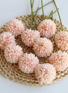 高档仿真花乒乓球菊花卉婚庆插花