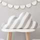 Cloud pillow pure cotton fabric cushion home soft decoration ins waist pillow Nordic style decorative pillow