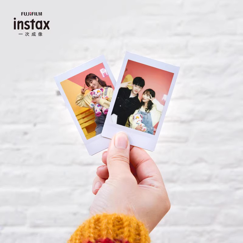 fujifilm富士立拍立得instax mini12/7+/40/11/9/90白边相纸胶卷 - 图1