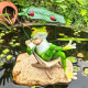 Creative lounge chair frog courtyard garden balcony ornaments