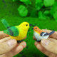 Fiery red illusion simulated bird ornaments