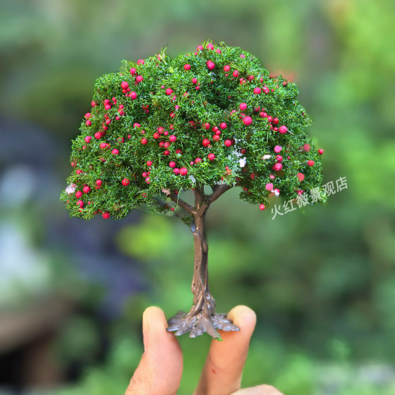 Simulated green forest forest small tree large cherry blossom tree ornaments