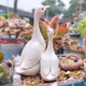 The fiery red illusion duck shape is cute and durable