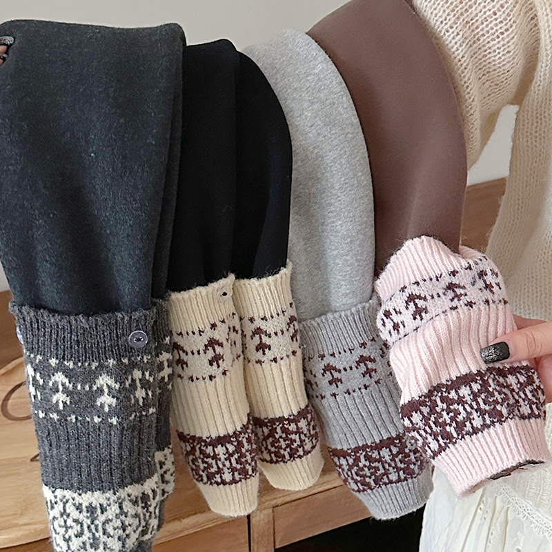 橘子家orange童装900克加厚打底裤羊妃暖暖绒锁温女童新款裤子 - 图3