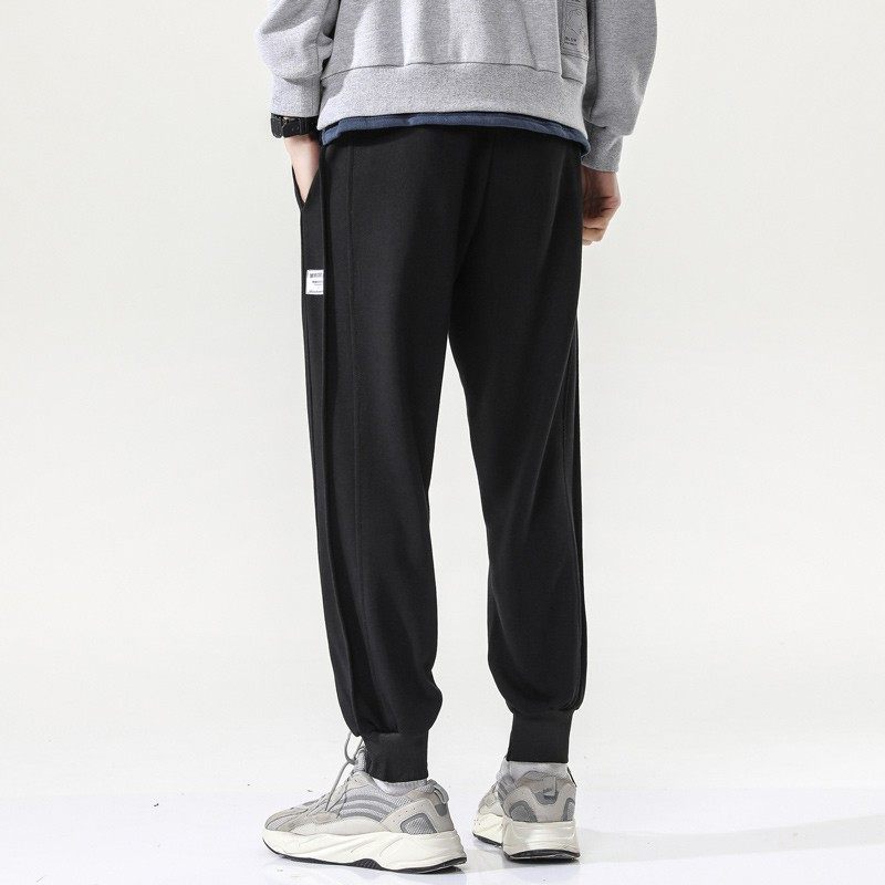 春秋季款黑色卫裤男士束脚宽松长裤小脚潮牌直筒休闲裤子男运动裤,淘宝优惠券,粉丝福利购,淘宝优惠卷