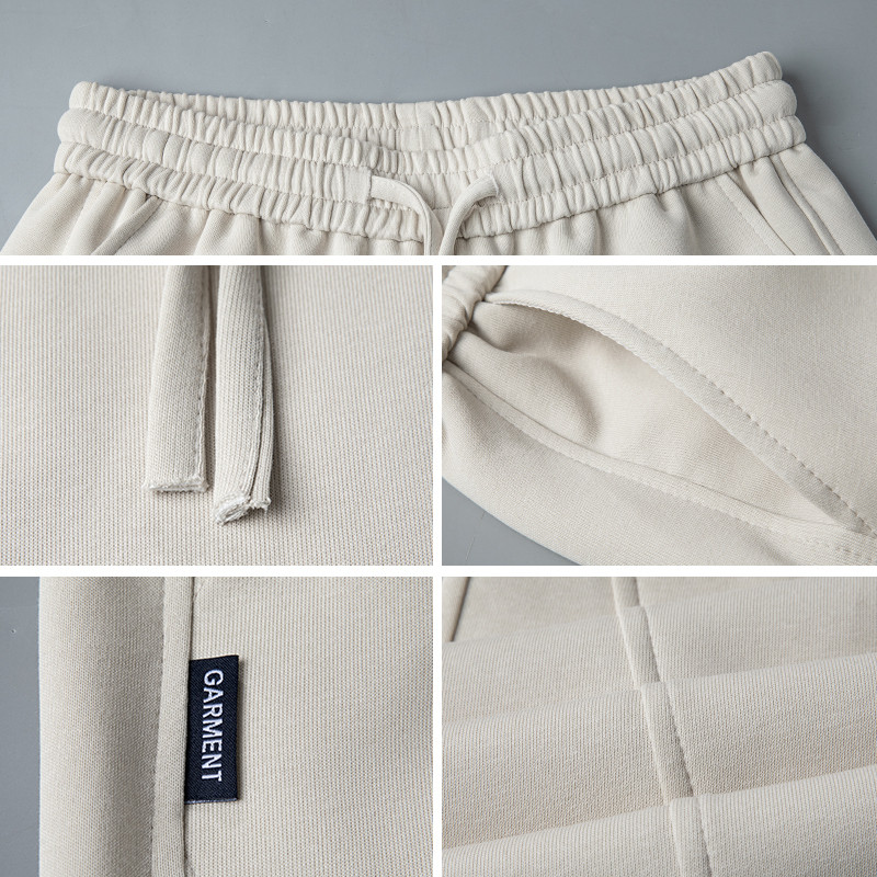 水洗月岩灰阔腿重磅加绒卫裤男裤子秋冬垂坠运动裤男休闲弯刀男裤,淘宝优惠券,粉丝福利购,淘宝优惠卷