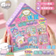 Magnetic DIY three-dimensional cabin quiet book