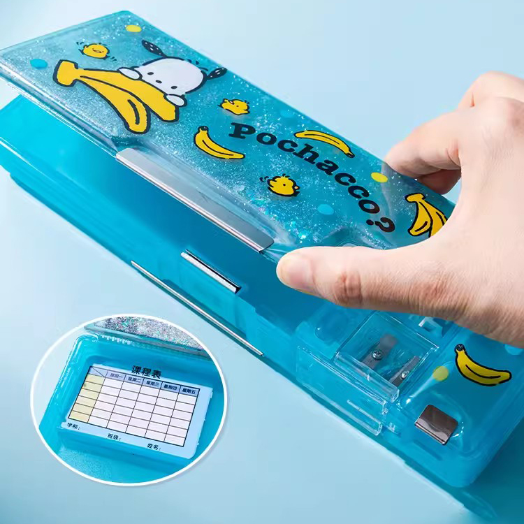 Sanrio quicksand pencil case for elementary school students