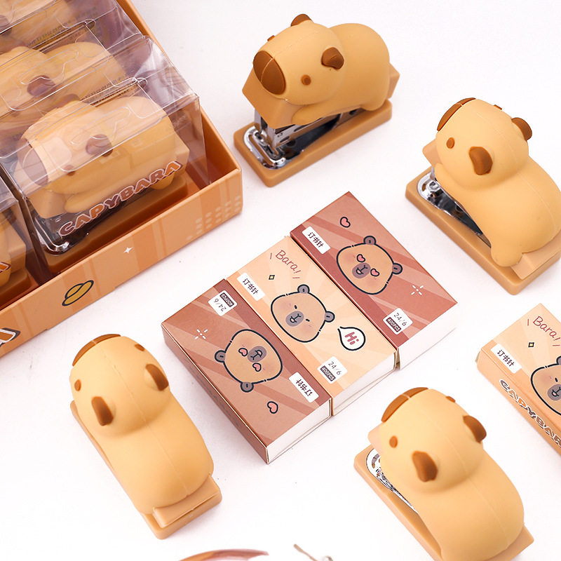 Kapibara soft glue mini stapler