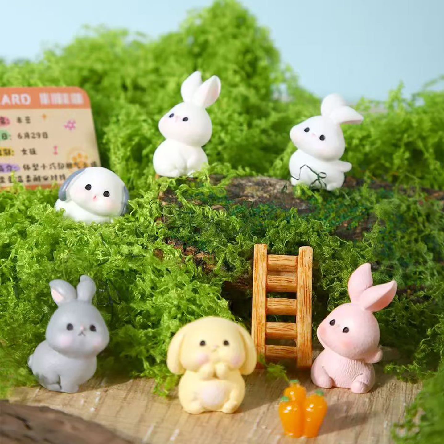 铁盒萌粒宠物领养盒子萌宠惊喜盒喵咪小狗兔子桌面车载小摆件玩具 - 图0