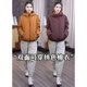 Trendy autumn and winter reversible striped patchwork hooded cotton coat