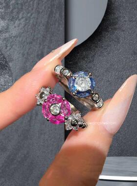 S925纯银空托圆6*6mm戒指