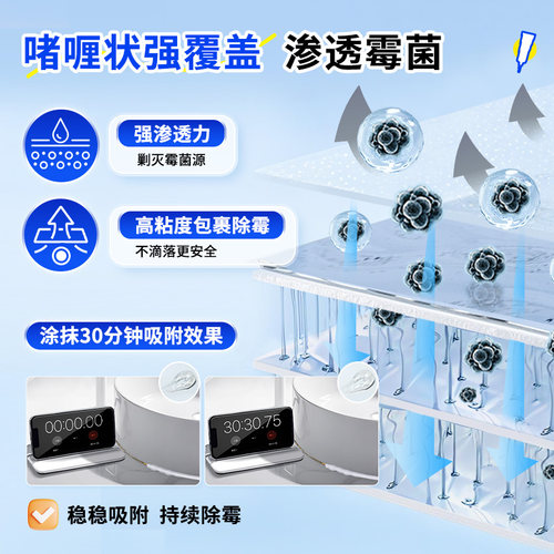 兔力除霉啫喱家用厨房除霉剂洗衣机瓷砖冰箱胶圈去霉菌霉斑清洁剂 - 图1
