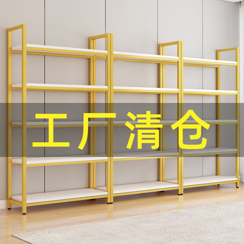 架子置物架多层收纳层架货架家用书架落地展示架客厅钢木储物收纳 - 图0