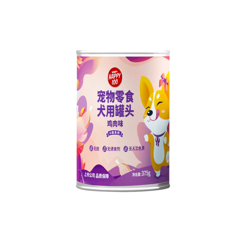 顽皮u能罐头happy100狗零食营养湿粮泰迪拌饭成幼犬通用拌粮375g,淘宝优惠券,粉丝福利购,淘宝优惠卷