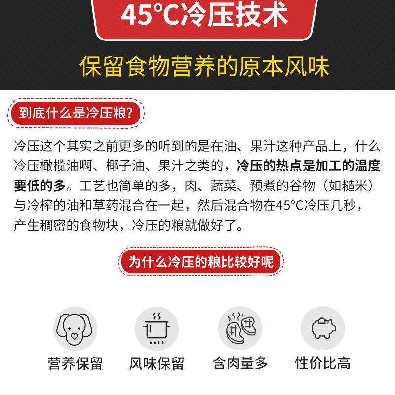 哈维尼鸭肉紫薯祛泪痕护肠胃清热无谷冻干冷压幼犬成犬通用狗粮-图1