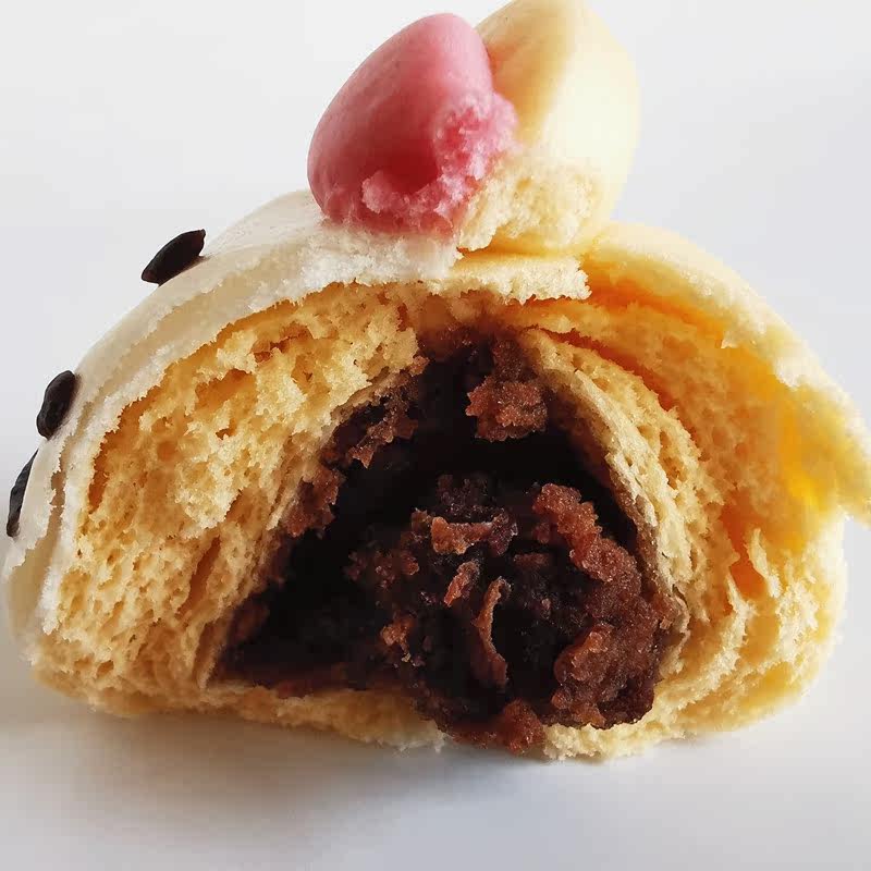 希良卡通包子米老鼠8只迪士尼米妮造型豆沙包儿童早餐动物面点心 汽车配件biy