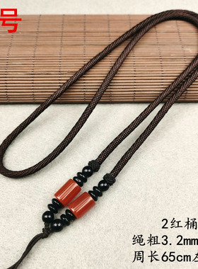 粗款毛衣链玛瑙手工编织项链绳石