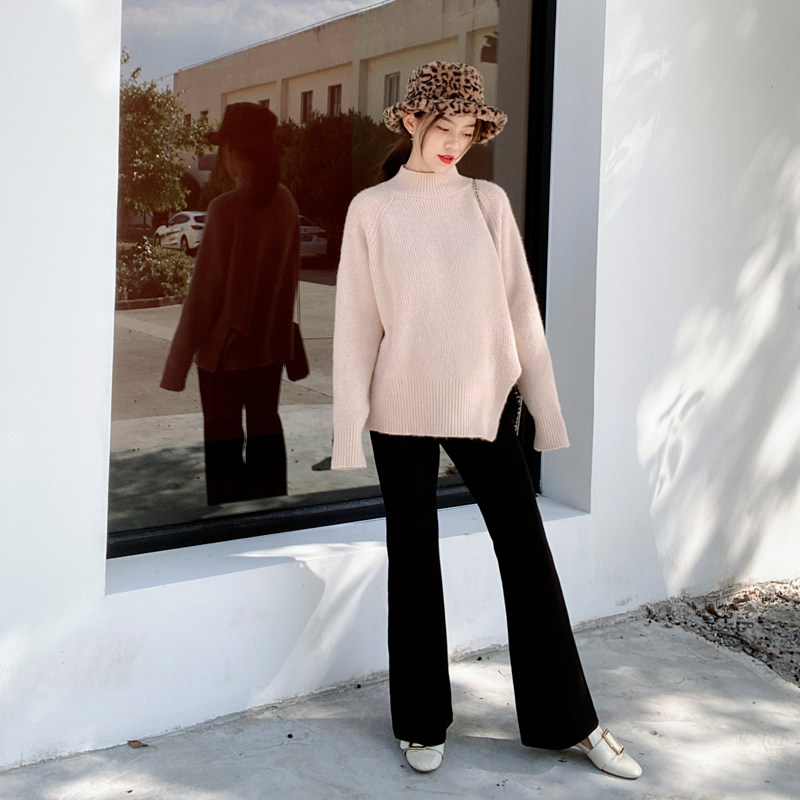 优密儿孕妇春秋外穿孕妇裤喇叭裤 筝华母婴孕妇阔腿裤