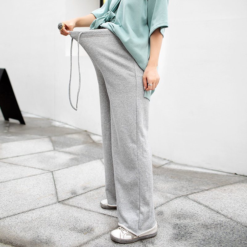 优密儿孕妇裤春秋外穿休闲运动裤 筝华母婴孕妇阔腿裤