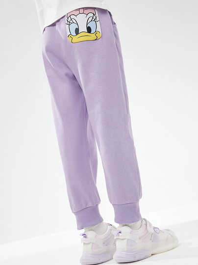 新品班巴啦女童加绒裤子春秋冬季新款儿童运动裤洋气外穿休闲纯棉