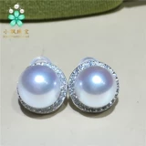 Белые классические серьги из жемчуга
