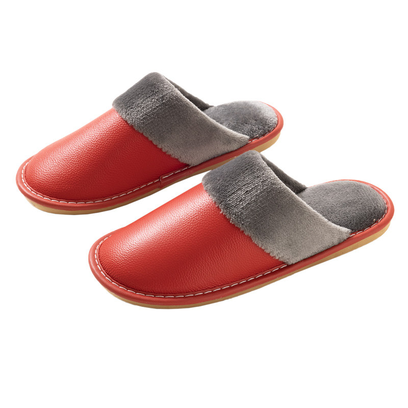 真皮拖鞋男女秋冬季居家用室内防滑保暖毛毛加厚牛皮面棉拖鞋防水,淘宝优惠券,粉丝福利购,淘宝优惠卷