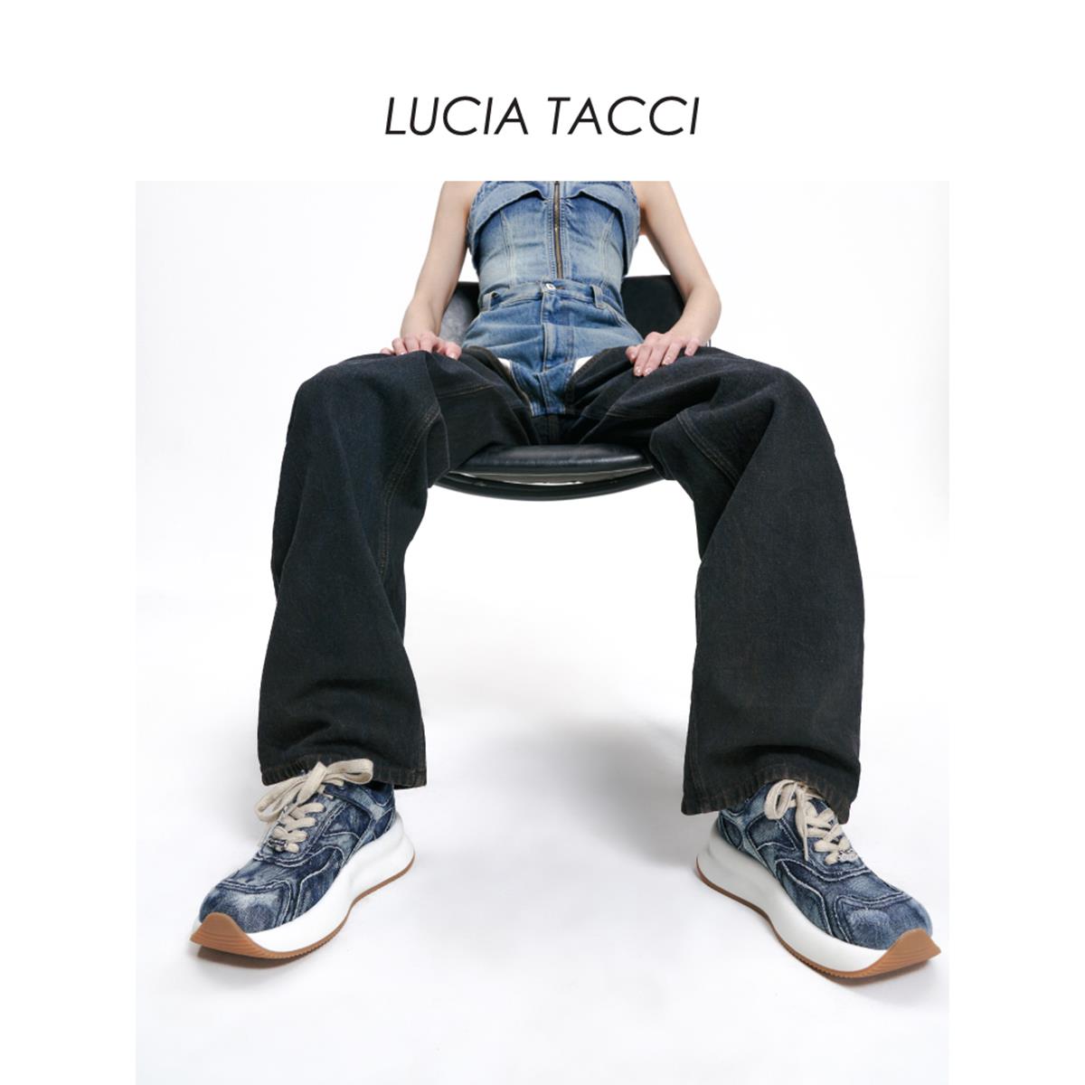 LUCIA TACCI多材质拼接软萌方圆头休闲鞋24春夏新品MISSAS买手店 - 图2