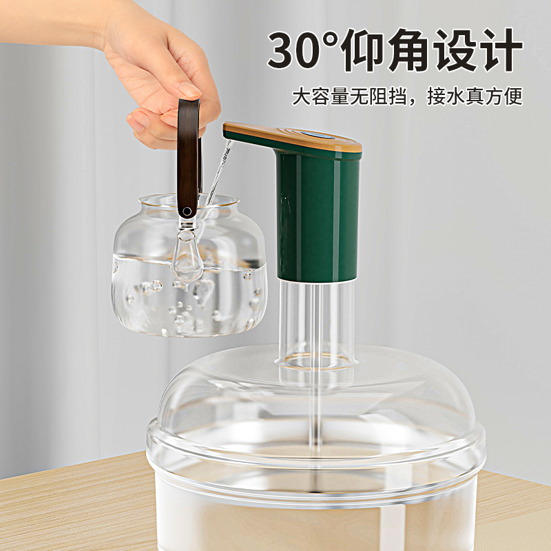 新品厂桶装水抽水器家用饮水机矿泉纯净水桶按压大桶吸水电动压水 - 图0