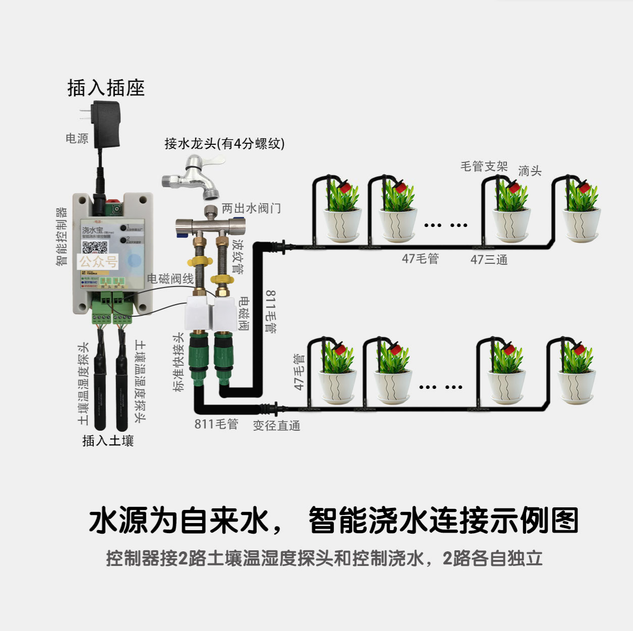 智控器 智能浇水宝wifi蓝牙4G连基站灌溉浇花,淘宝优惠券,粉丝福利购,淘宝优惠卷