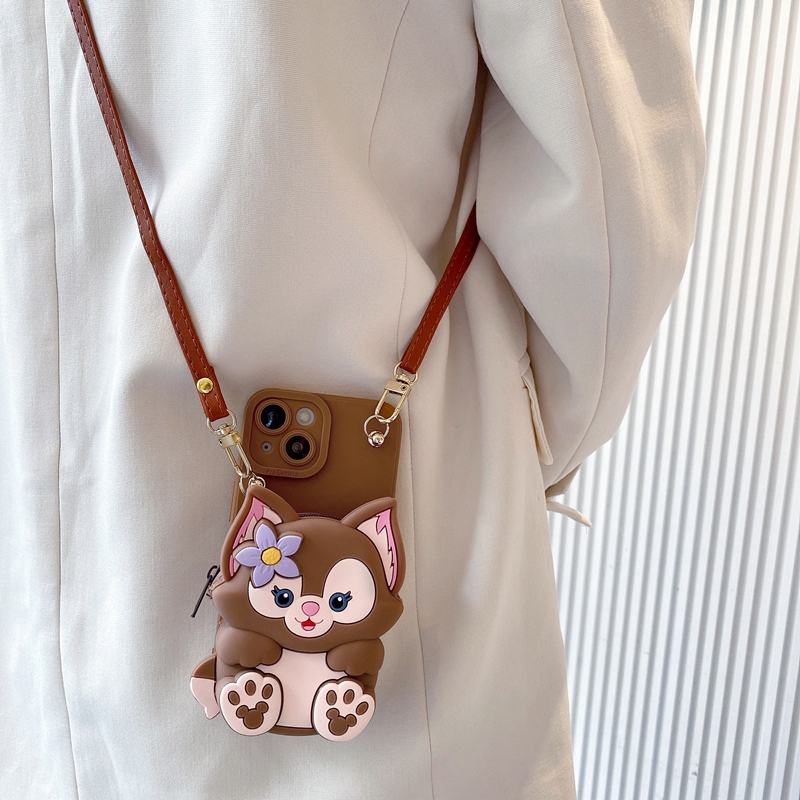 卡通零钱包iqoo z7x适用vivox90s手机壳x80/x70pro新款x60女vivos17/s16/s15/s12防摔y77斜跨y78全包iqoo11保 - 图0