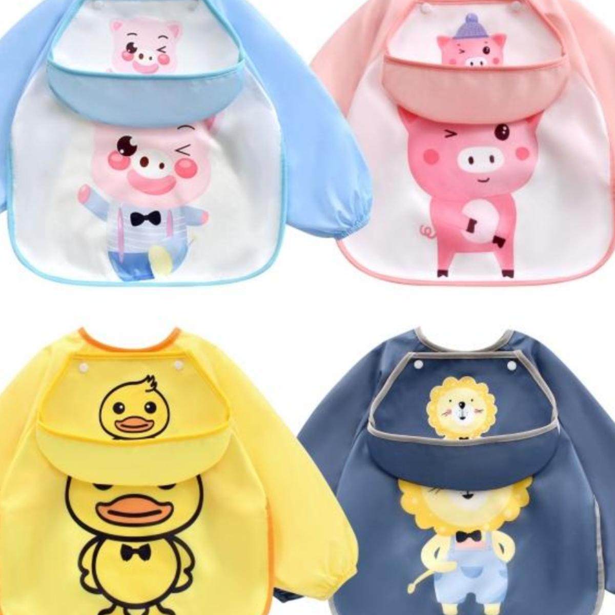 宝宝吃饭罩衣防水防脏儿童围裙围兜夏季薄女宝男童反穿衣婴儿护衣,淘宝优惠券,粉丝福利购,淘宝优惠卷