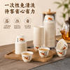 Disposable tea cup of rice husk