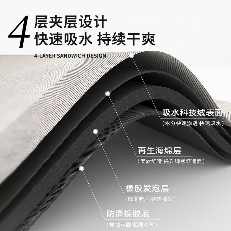 2026新款卫生间地垫吸水防滑垫新年马年浴室洗手间门口硅藻泥脚垫,淘宝优惠券,粉丝福利购,淘宝优惠卷
