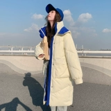 Пуховик с пухом, куртка, оверсайз, набивка пером, коллекция 2022