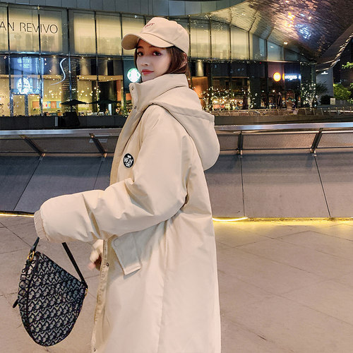 oversize面包服加厚棉衣棉服女冬季外套中长款厚棉袄2025年新款潮 - 图0